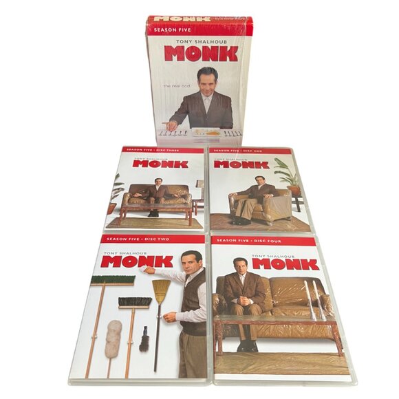 Monk TV Show Seasons  2, 3, 4, 5, 6, DVD Box Sets - Picture 9 of 12